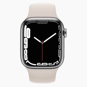 Apple Watch Series 7 41mm Aluminum Silver Wifi + 4G White Sport Band - B-grade
