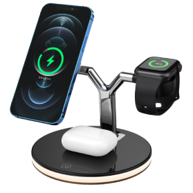 3-in-1 Wireless Charger for iPhone/Watch/Airpods